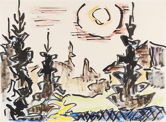 Karl Schmidt-Rottluff - Farbige Kreide