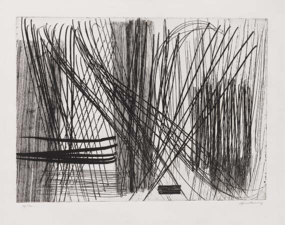 Hans Hartung - Kaltnadelradierung