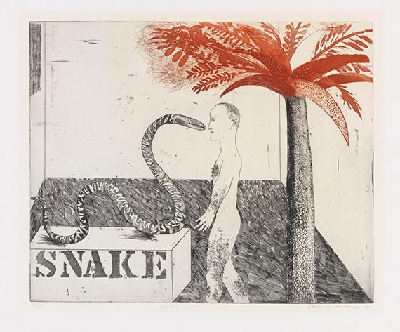 David Hockney - Farbradierung
