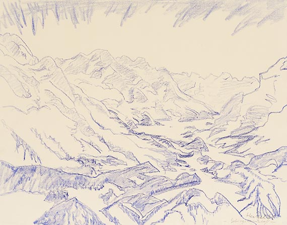 Erich Heckel - Kreidezeichnung