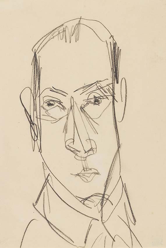 Ernst Ludwig Kirchner - Bleistiftzeichnung