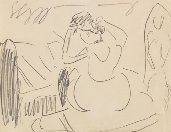 Ernst Ludwig Kirchner - Bleistiftzeichnung