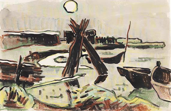 Karl Schmidt-Rottluff - Farbige Kreide