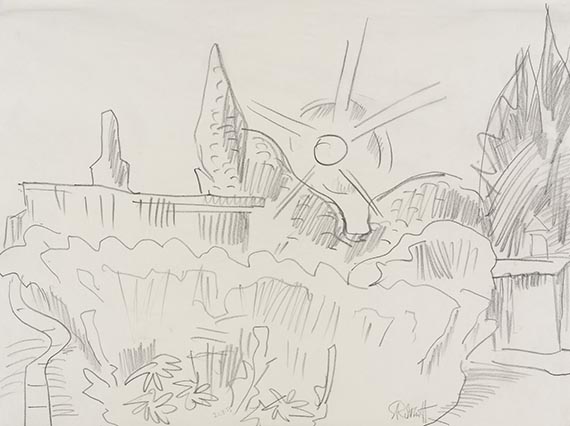 Karl Schmidt-Rottluff - Bleistiftzeichnung