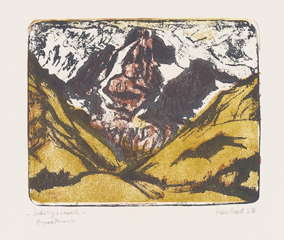 Erich Heckel - Farblithografie