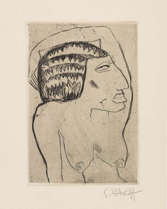 Karl Schmidt-Rottluff - Kaltnadelradierung