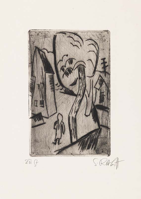 Karl Schmidt-Rottluff - Kaltnadelradierung