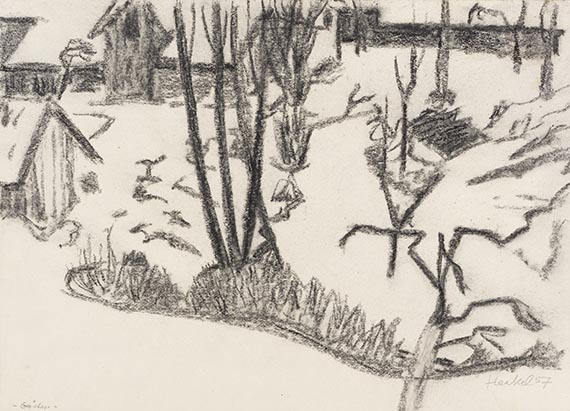 Erich Heckel - Kreidezeichnung