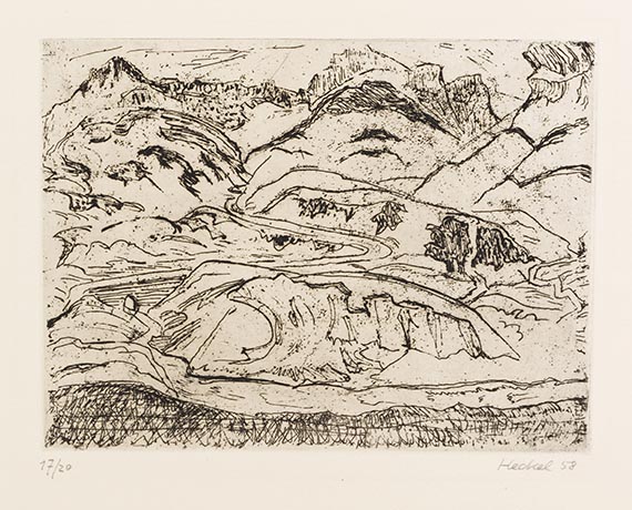Erich Heckel - Radierung