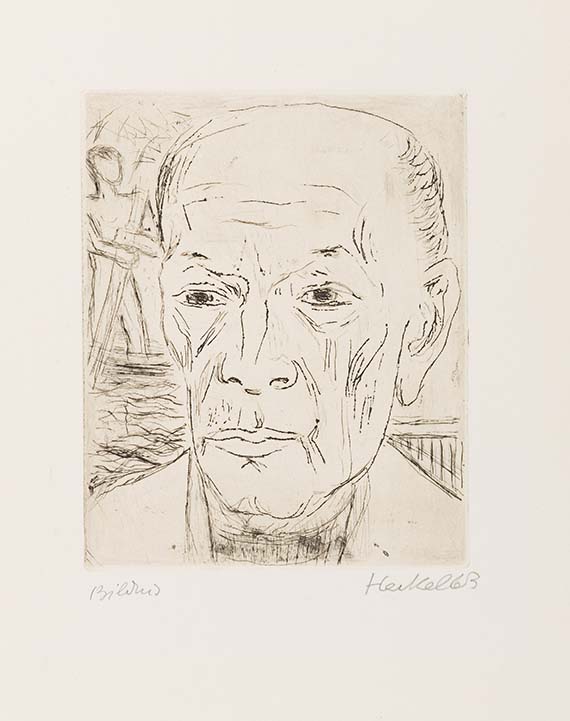 Erich Heckel - Kaltnadelradierung