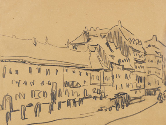Ernst Ludwig Kirchner - Bleistiftzeichnung