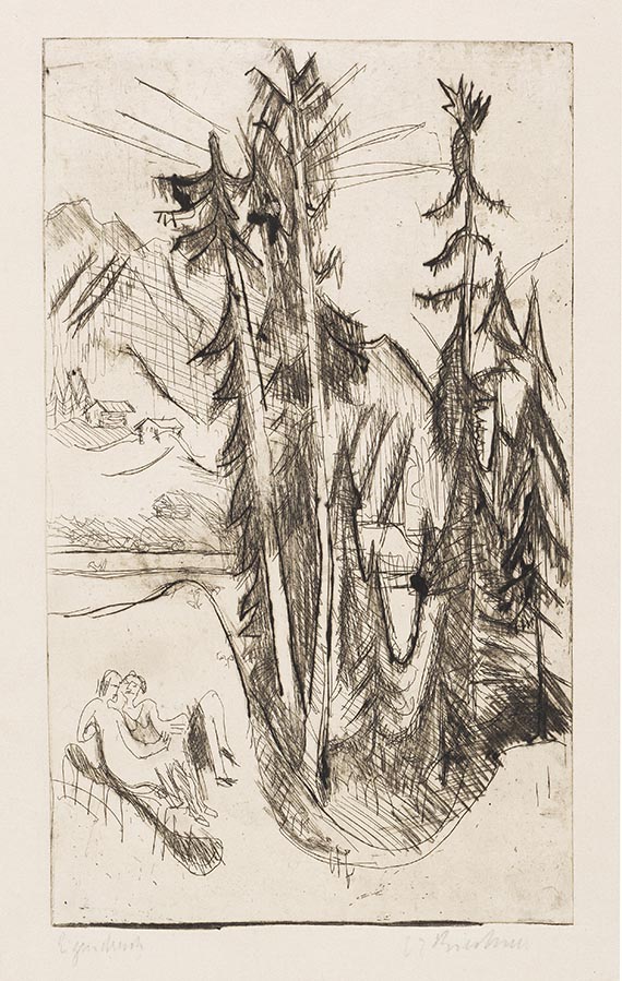Ernst Ludwig Kirchner - Radierung