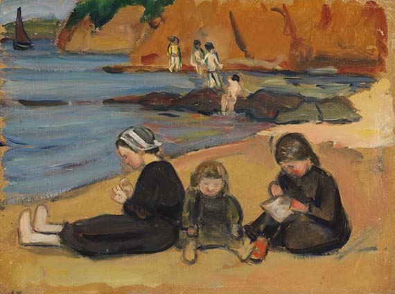 Fernand Piet - Öl auf Malpappe