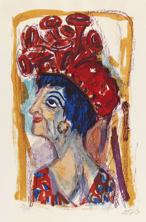 Otto Dix - Farblithografie