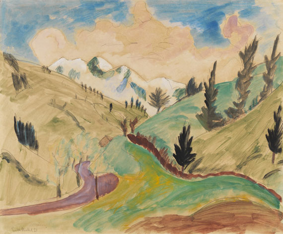Erich Heckel - Gouache