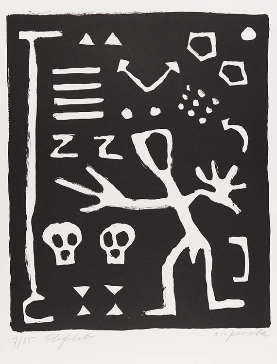 A. R. Penck (d.i. Ralf Winkler) - Lithografie