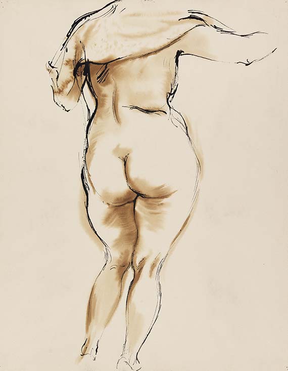George Grosz - Tuschfederzeichnung