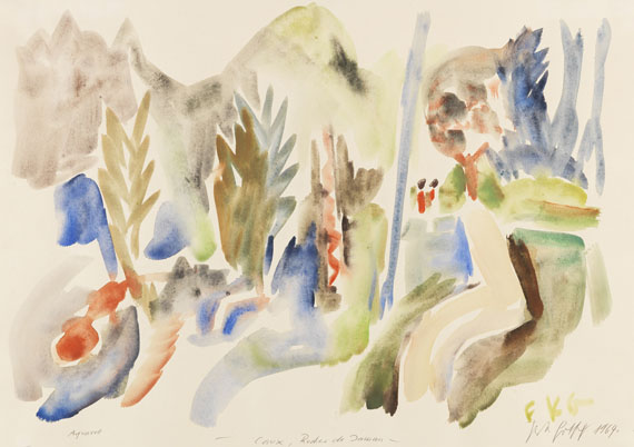 Friedrich Karl Gotsch - Aquarell