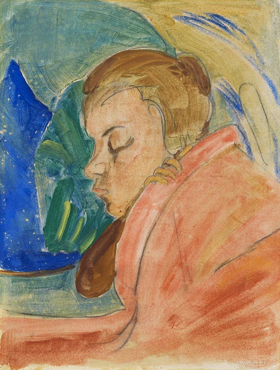 Erich Heckel - Gouache
