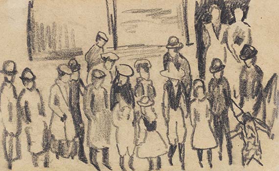 August Macke - Bleistiftzeichnung