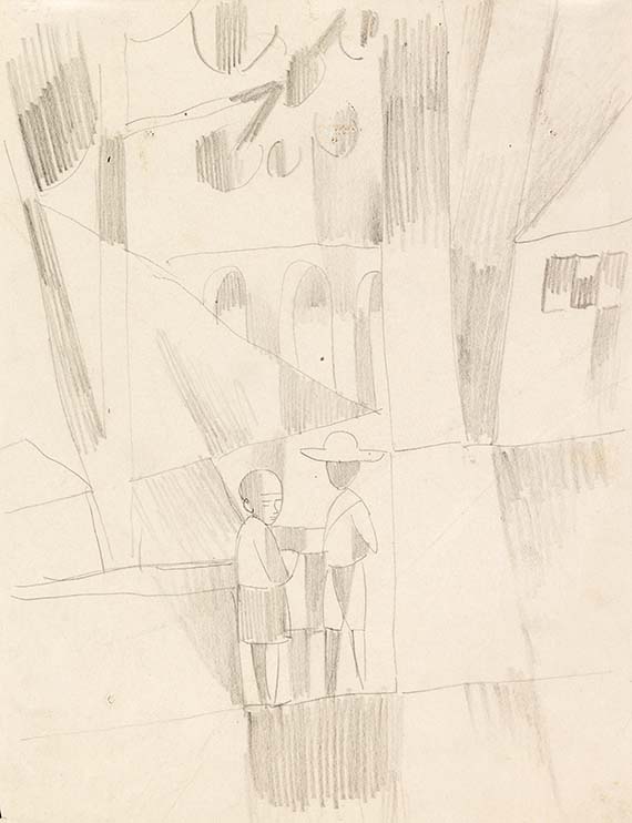 August Macke - Bleistiftzeichnung