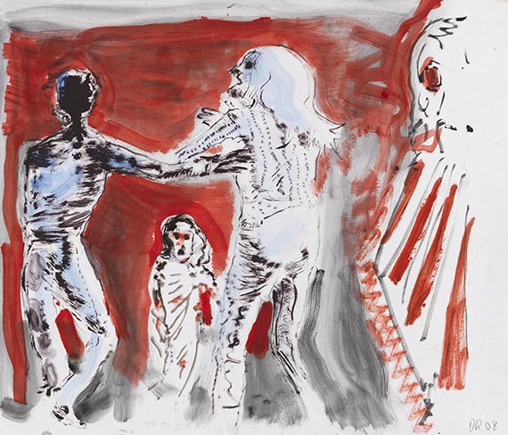 Daniel Richter - Öl auf Papier