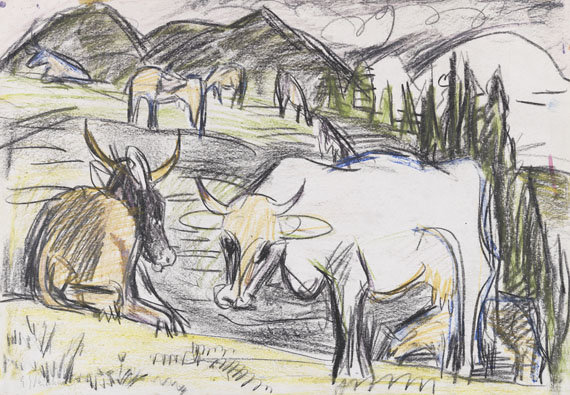 Ernst Ludwig Kirchner - Farbige Kreide