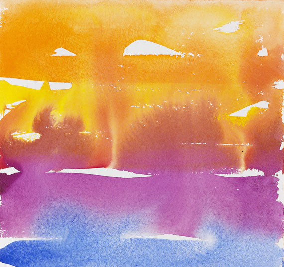 Günther Uecker - Aquarell