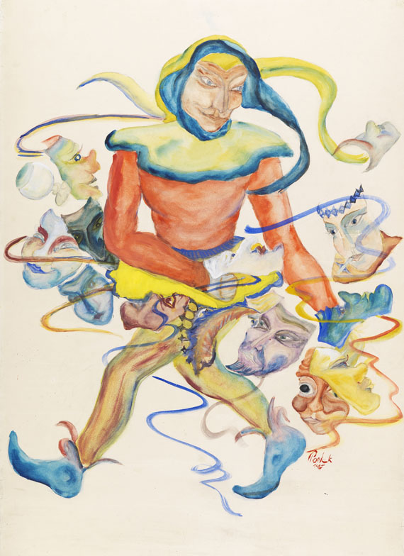 Bernhard Pankok - Gouache