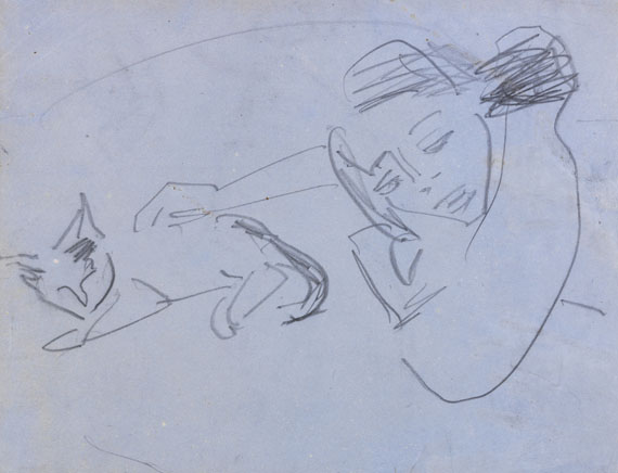 Ernst Ludwig Kirchner - Bleistiftzeichnung