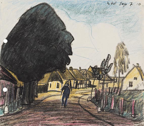 Lyonel Feininger - Farbstiftzeichnung