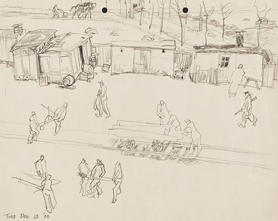 Lyonel Feininger - Bleistiftzeichnung