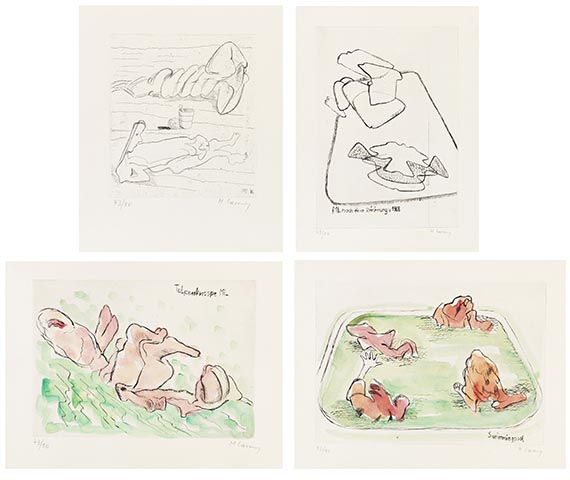 Maria Lassnig - Radierung