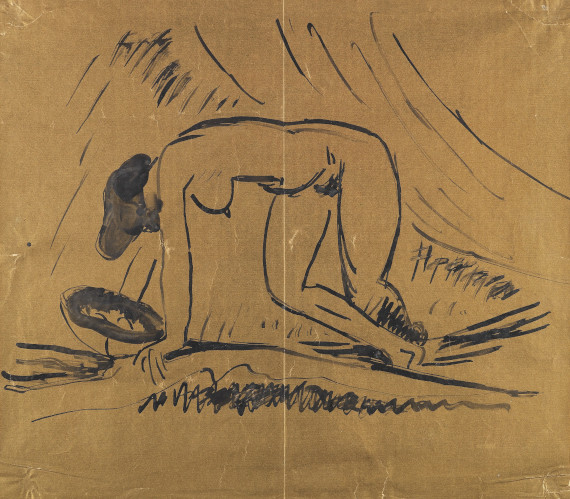 Hermann Max Pechstein - Tuschpinselzeichnung