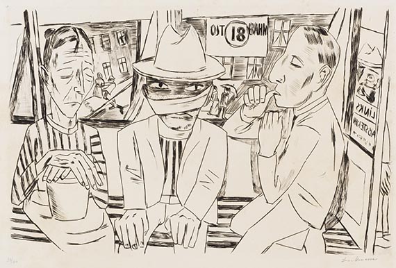 Max Beckmann - Kaltnadelradierung