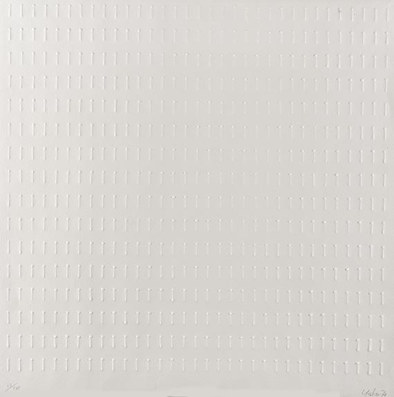 Günther Uecker - Prägedruck