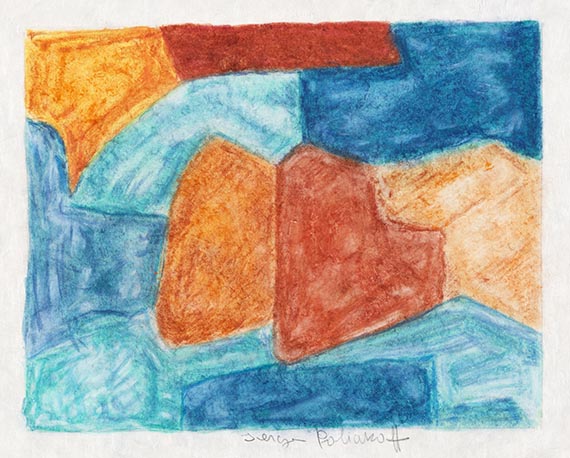 Serge Poliakoff - Gouache