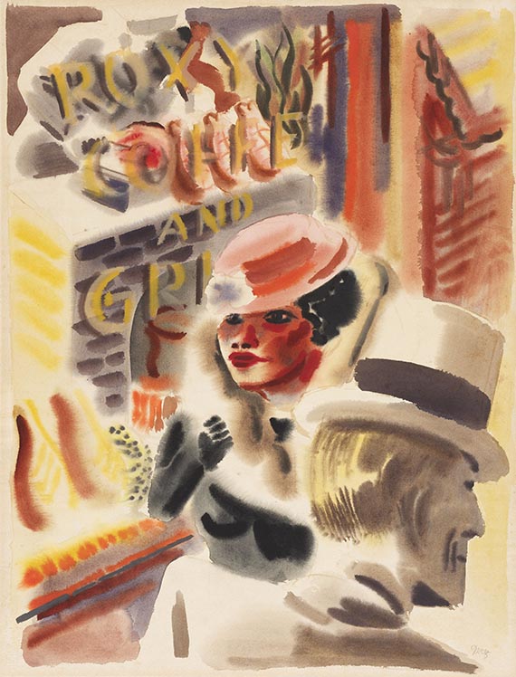 George Grosz - Aquarell