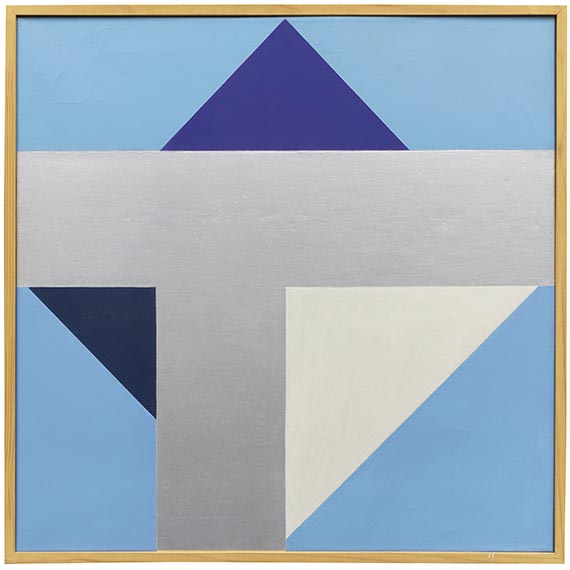 Stankowski, Anton - Täuschung blau/silber