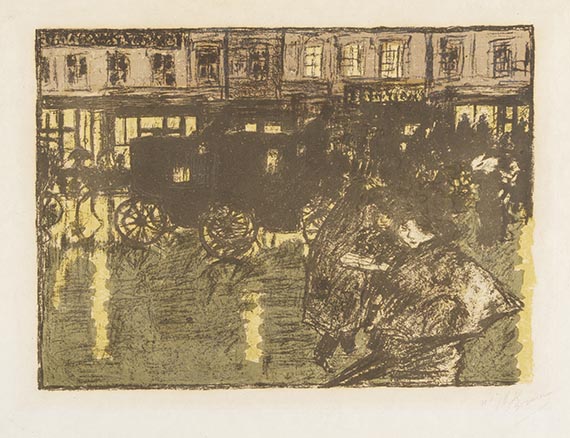 Bonnard, Pierre - Rue, le soir, sous la pluie
