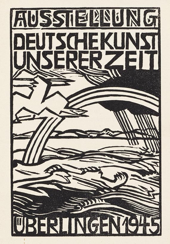 Heckel, Erich - Titelblatt des Kataloges der Ausstellung "Deutsche Kunst unserer Zeit", Überlingen