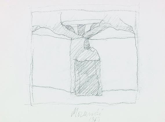 Morandi, Giorgio - Bleistiftzeichnung