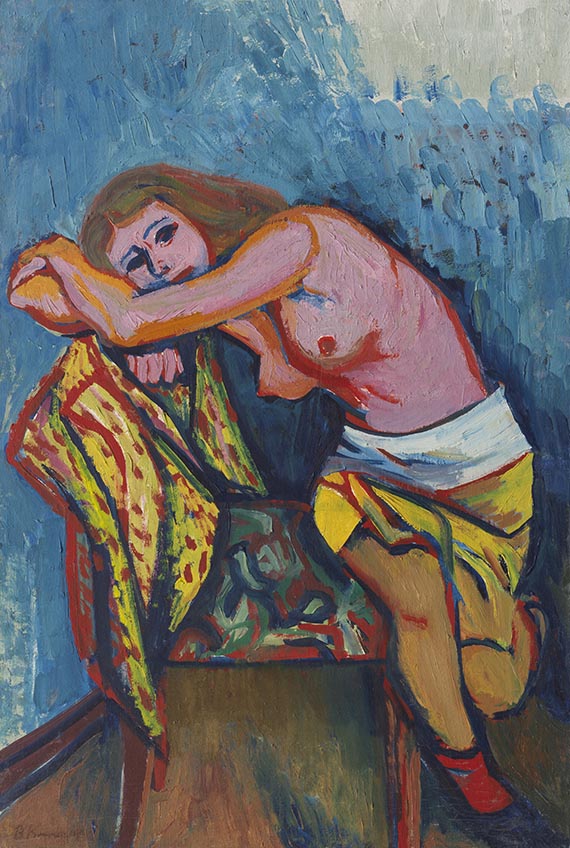 Krauskopf, Bruno - &Ouml;l auf Leinwand