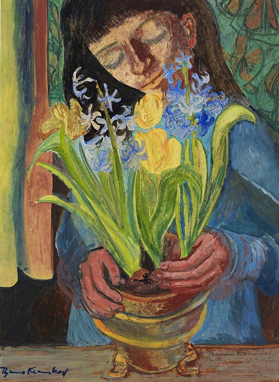 Krauskopf, Bruno - M&auml;dchen mit Blumen