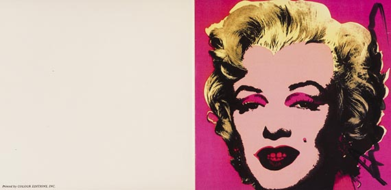 Warhol, Andy - Marylin - Andy Warhol. A Print Retrospective, Invitation Card, Castelli Graphics, New York