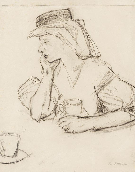 Beckmann, Max - Minna Beckmann-Tube mit Kaffeetasse