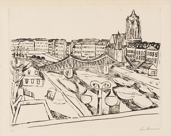 Beckmann, Max - Kaltnadelradierung