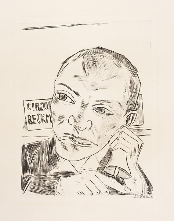 Beckmann, Max - Kaltnadelradierung