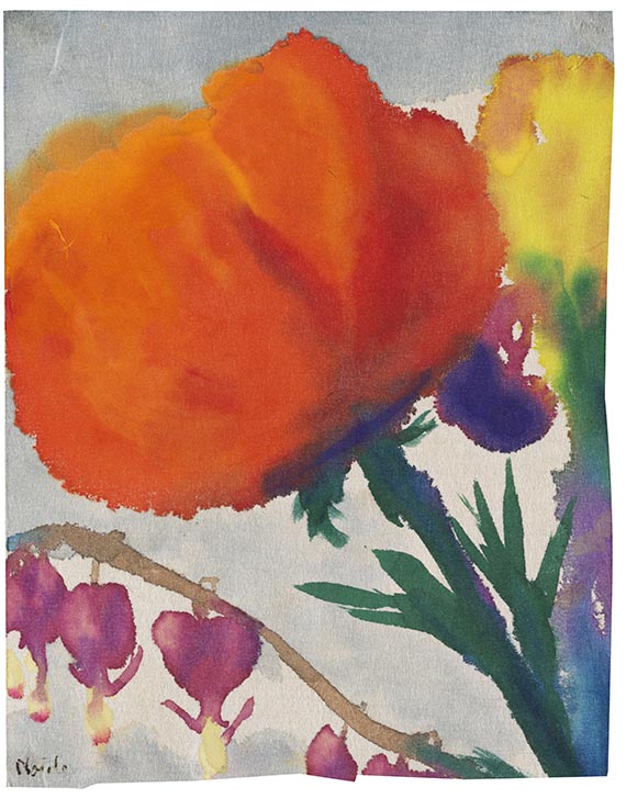 Emil Nolde - Mohn und Tr&auml;nendes Herz