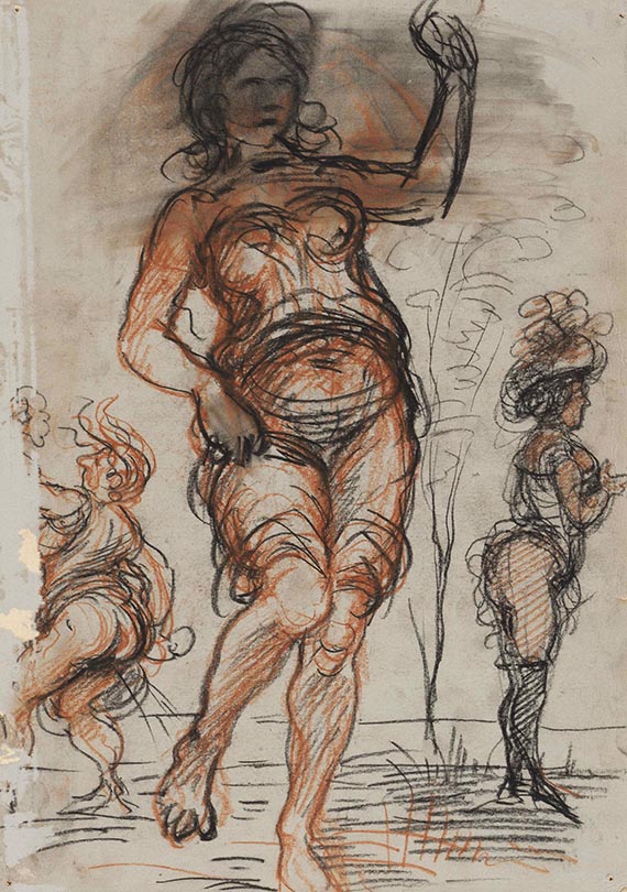 Hildebrand, Adolf von - Aktstudien (5 Blatt)